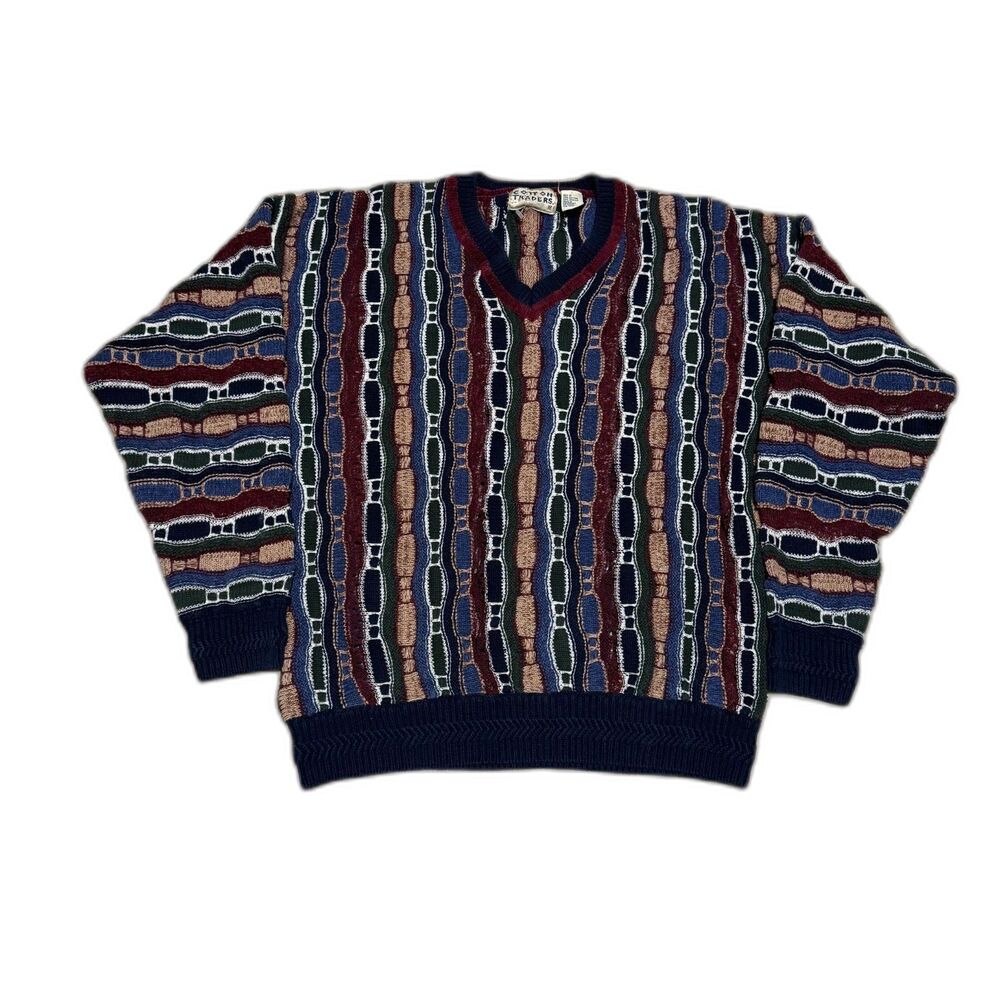 COTTON TRADERS COOGI SWEATER KNIT COTTON MENS SIZE MEDIUM